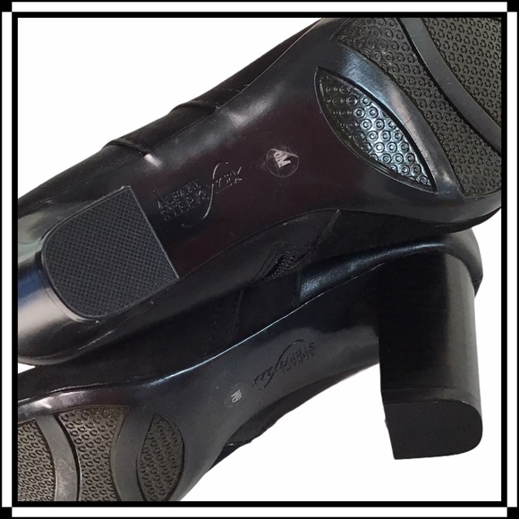 Alfani Leather & Suede NWT Booties Size 6M Black - Picture 7 of 13